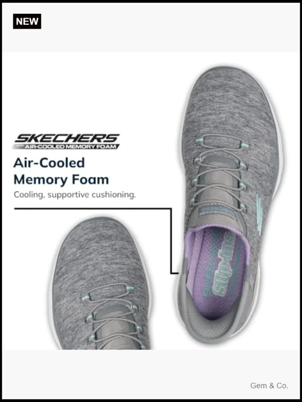 Women's Hands Free Slip-Ins Sneakers Memory Foam Comfort Walking Shoes